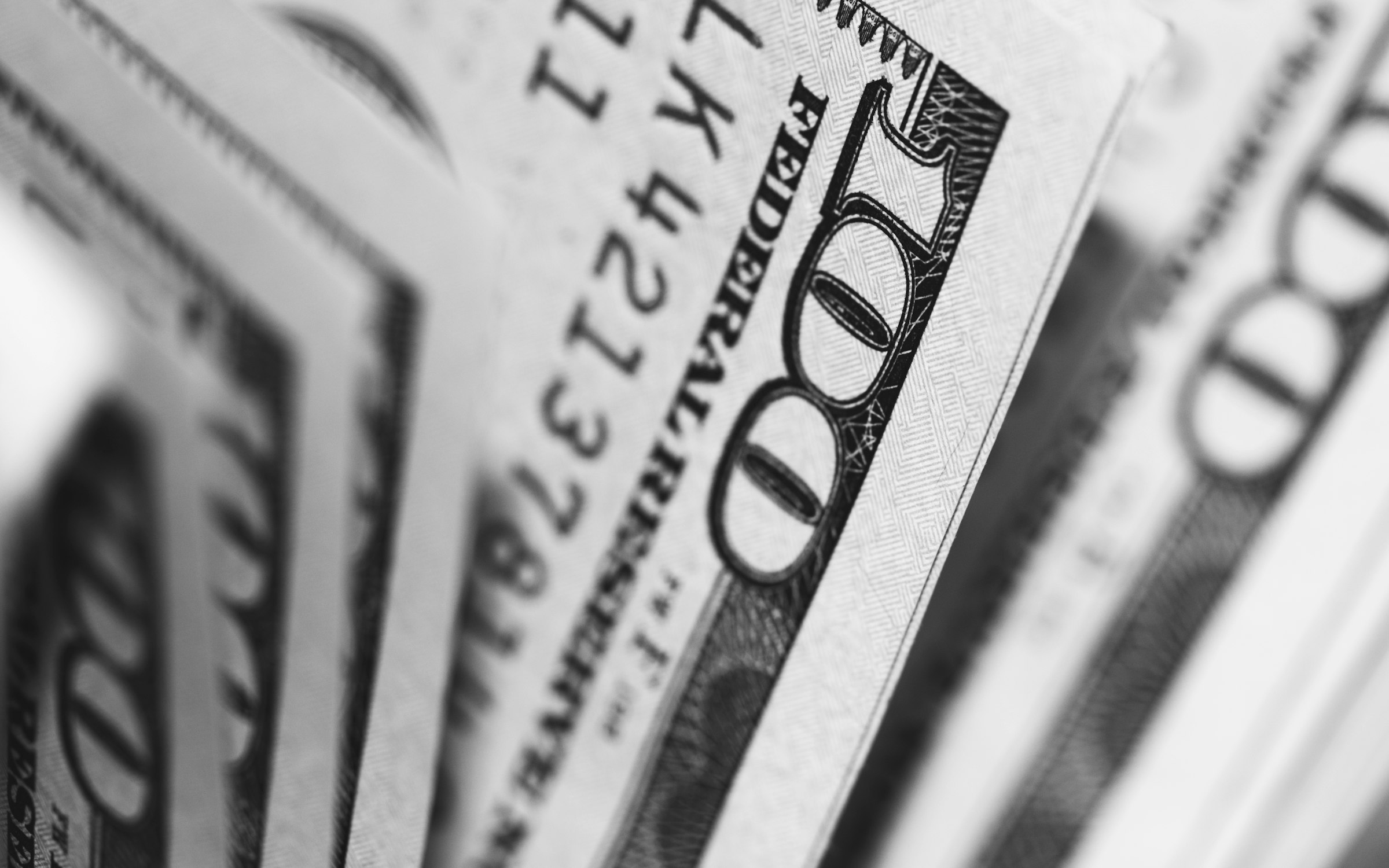 Close-up of a U.S. $100 bill